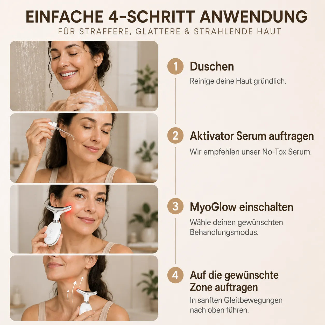 LumaLift Pro – 3-in-1 Straffungs- & Massagegerät für Gesicht, Arme & Körper