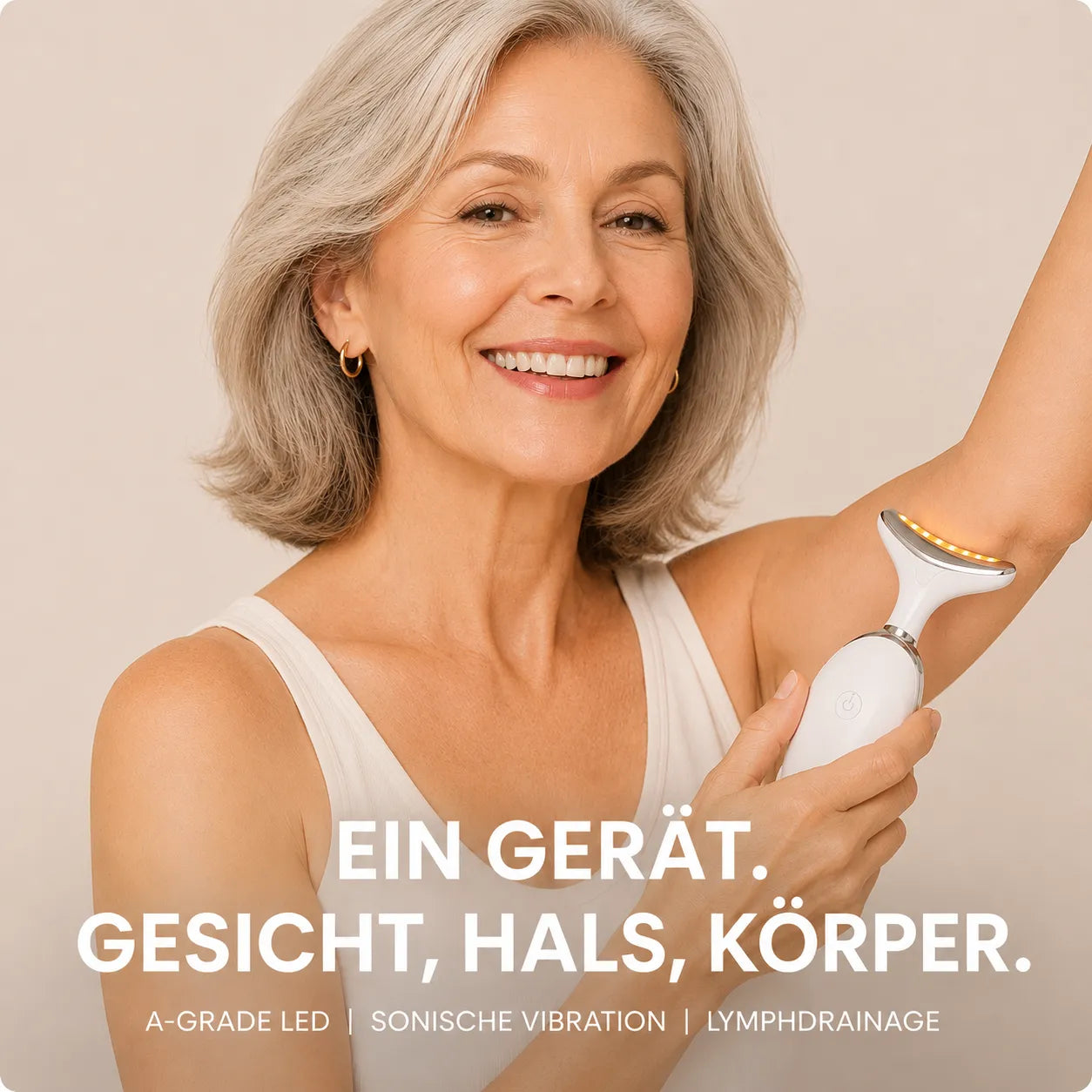 LumaLift Pro – 3-in-1 Straffungs- & Massagegerät für Gesicht, Arme & Körper