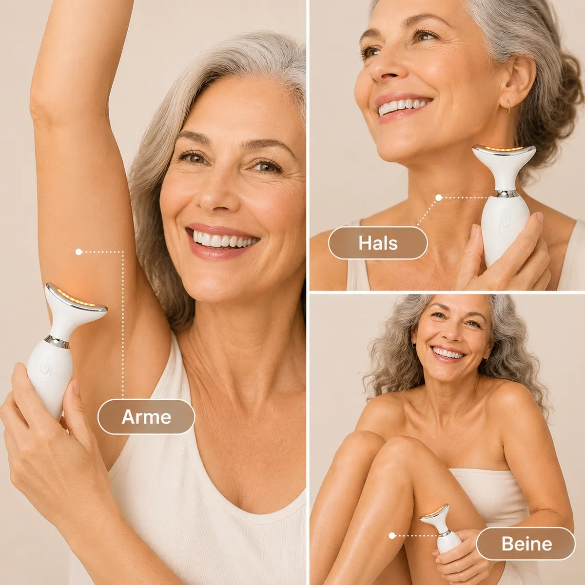 LumaLift Pro – 3-in-1 Straffungs- & Massagegerät für Gesicht, Arme & Körper