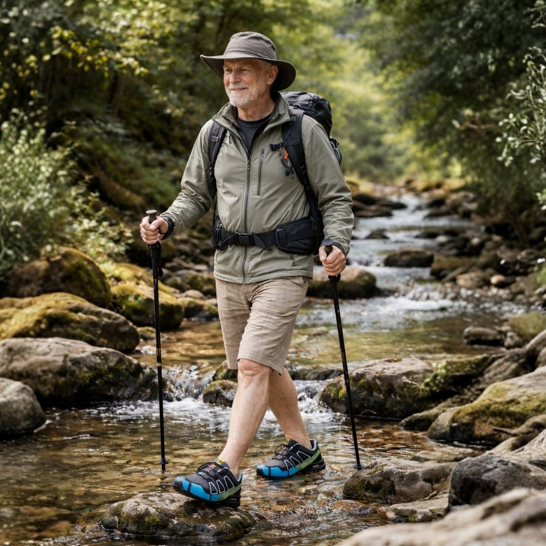 1+1 GRATIS| OrthoTrekking - Ergonomischer schmerzlindernder Trekking u.- Wanderschuh | Ergonomisches Design