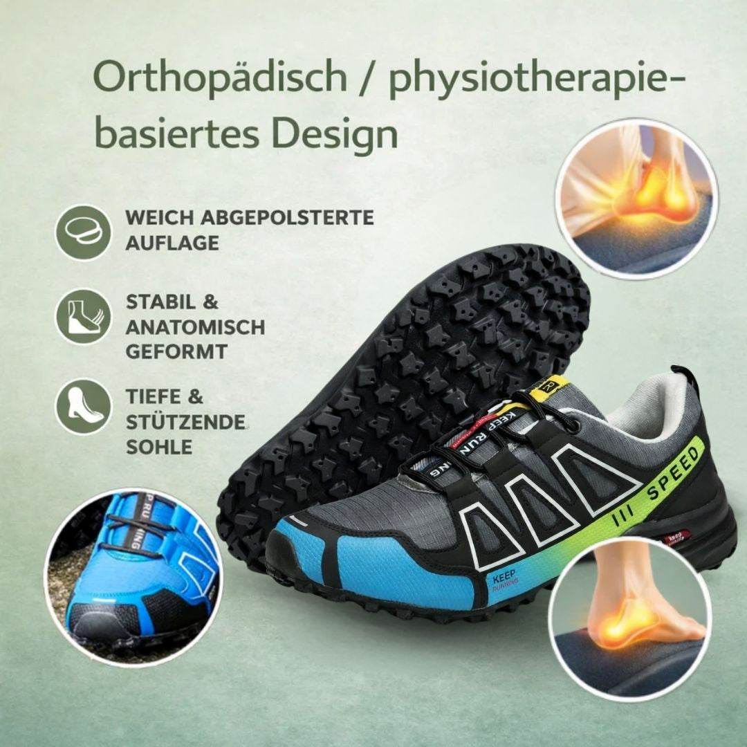 1+1 GRATIS| OrthoTrekking - Ergonomischer schmerzlindernder Trekking u.- Wanderschuh | Ergonomisches Design